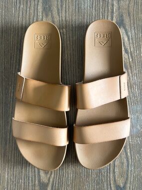 Reef Women's Tan Slip On Slide Sandals - Size 10